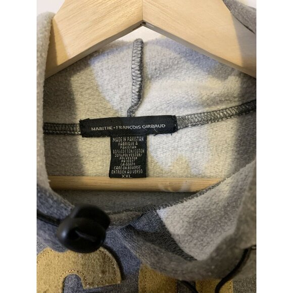 VTG 90s Marithe Francois Girbaud Men’s Sz XXL Hoodie Grunge Gray - Picture 2 of 7